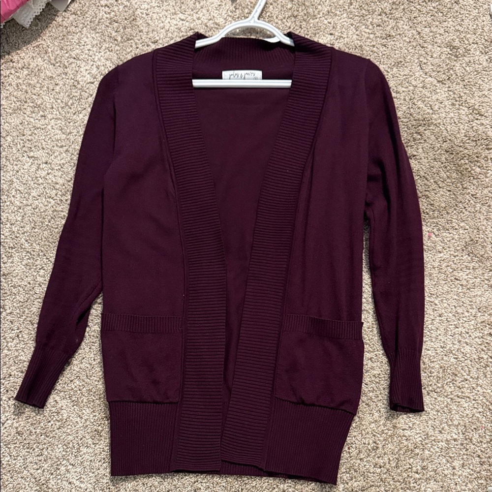 Chic Women's Burgundy Cardigan by A New Day
